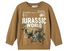 Brun sweatshirt med print af Jurassic World fra Name It elmwood 13240637